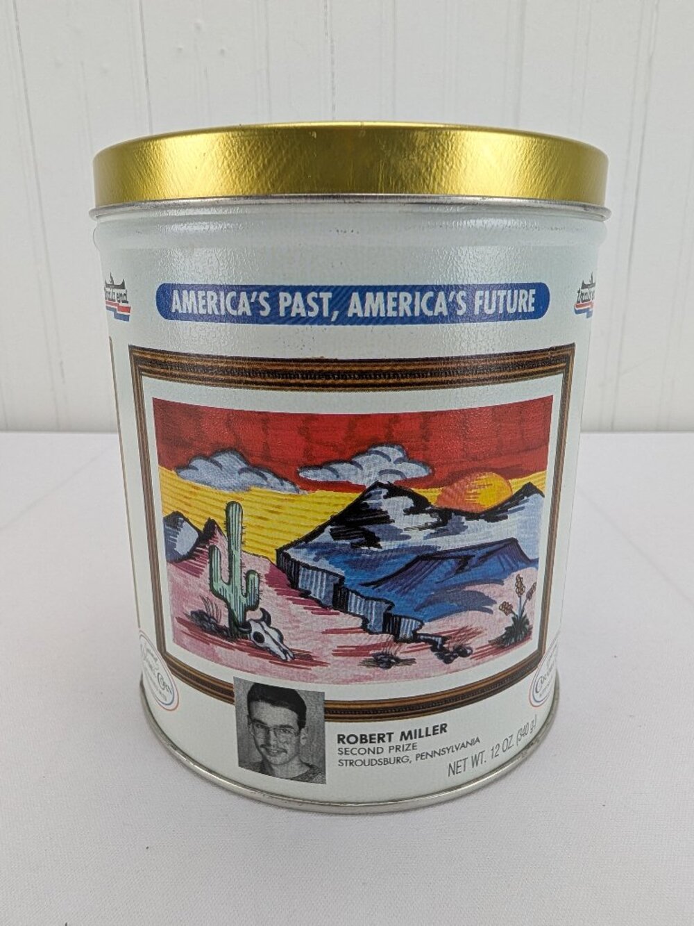 Vintage Trails End Gourmet Carmel Corn Tin 1993-1994 Collector Series No 4 USA